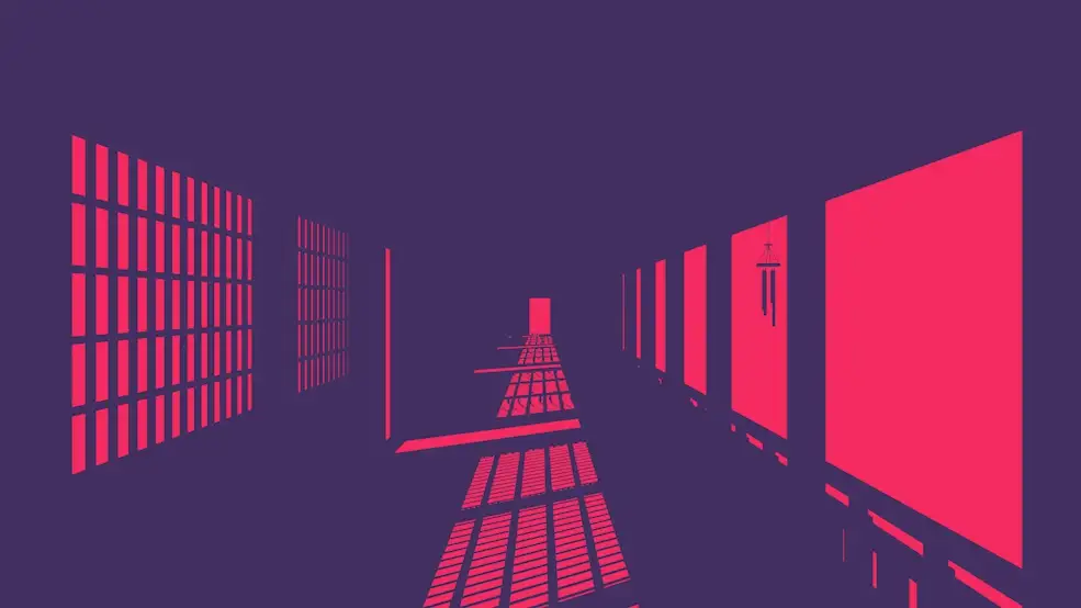 2D卡通循环走廊C4D动画工程 Duo tone corridor