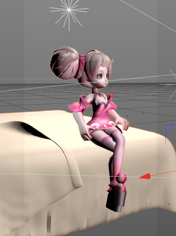 *者荣耀3d模型 小乔模型 带骨骼 带绑定 - C4D之家 - 360截图16320221699871.png