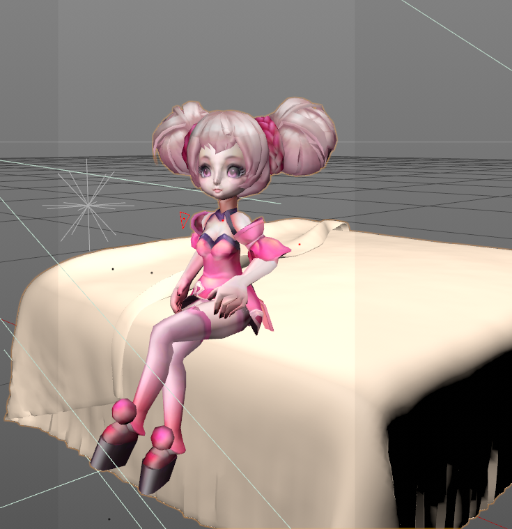 *者荣耀3d模型 小乔模型 带骨骼 带绑定 - C4D之家 - 360截图16570214245982.png