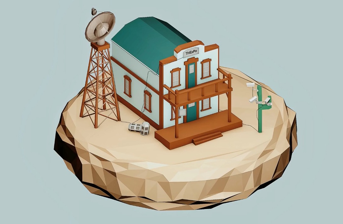 C4D低面多边形房子建模教程 Cowboy House Low Poly Cinema 4D Tutorial