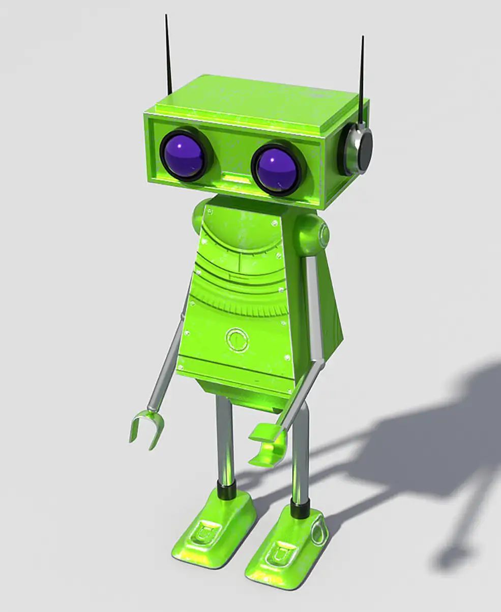 绿色机器人C4D模型 Cinema 4D 3D Model Robot（Redshift） - C4D之家 - Free-Cinema4D-3D-Model-Robot-C4D-Maxon.jpg
