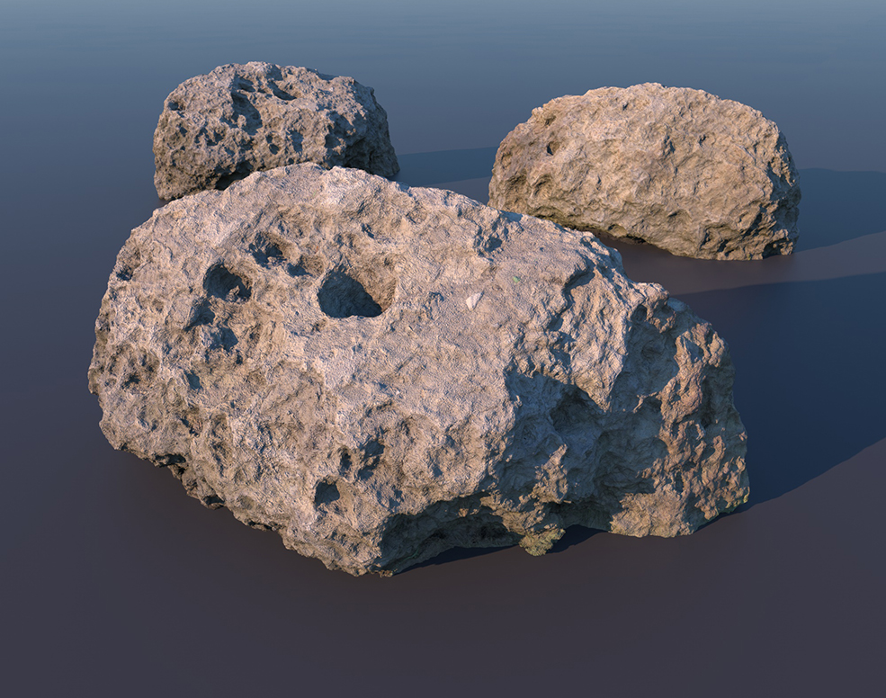 C4D Octane Renderer石头模型 Rock