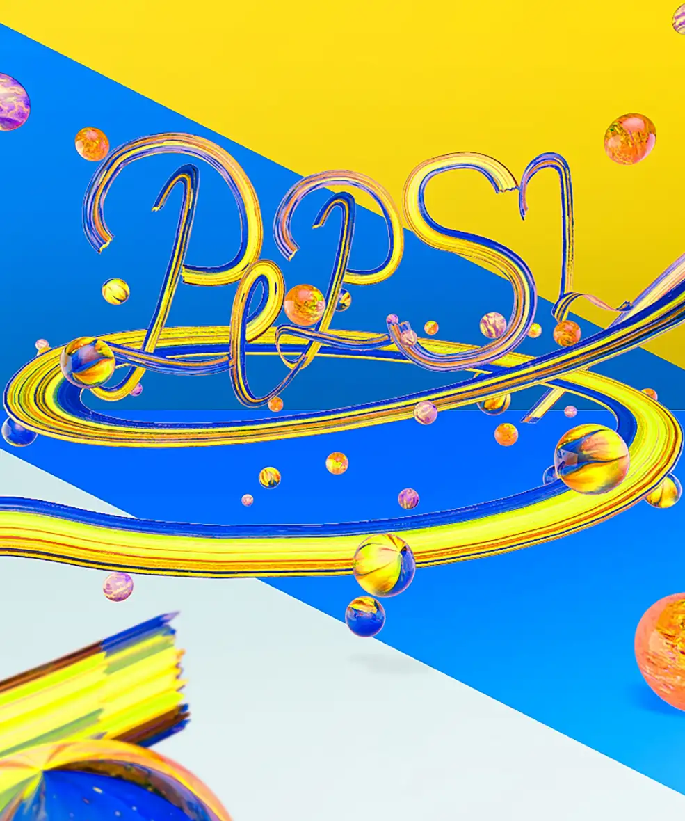 C4D样条文字创意工程（S387-小黑 原创作品）