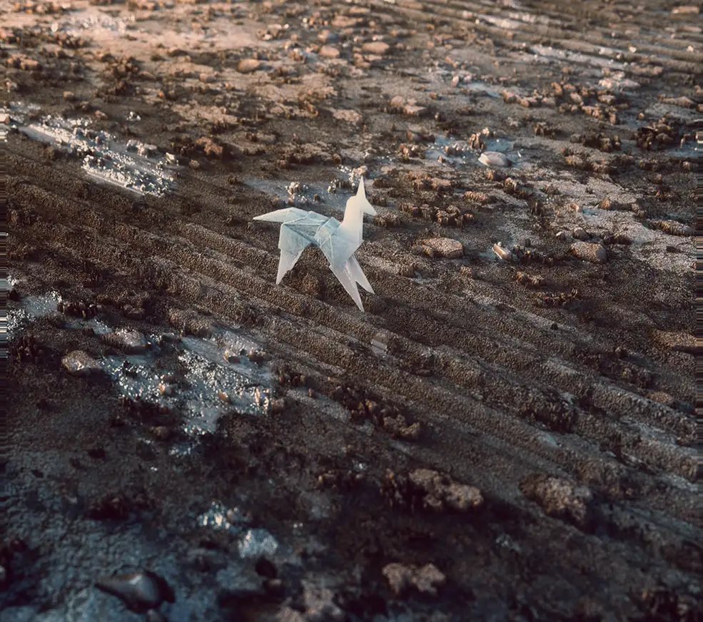 C4D Octane独角兽折纸渲染模型 bladerunner unicorn