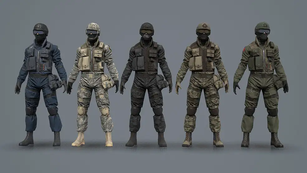9套迷彩装的武装反恐战士绑定C4D模型 Assault Character Pack Remastered - C4D之家 - big_c6d5f7fbe1.jpg