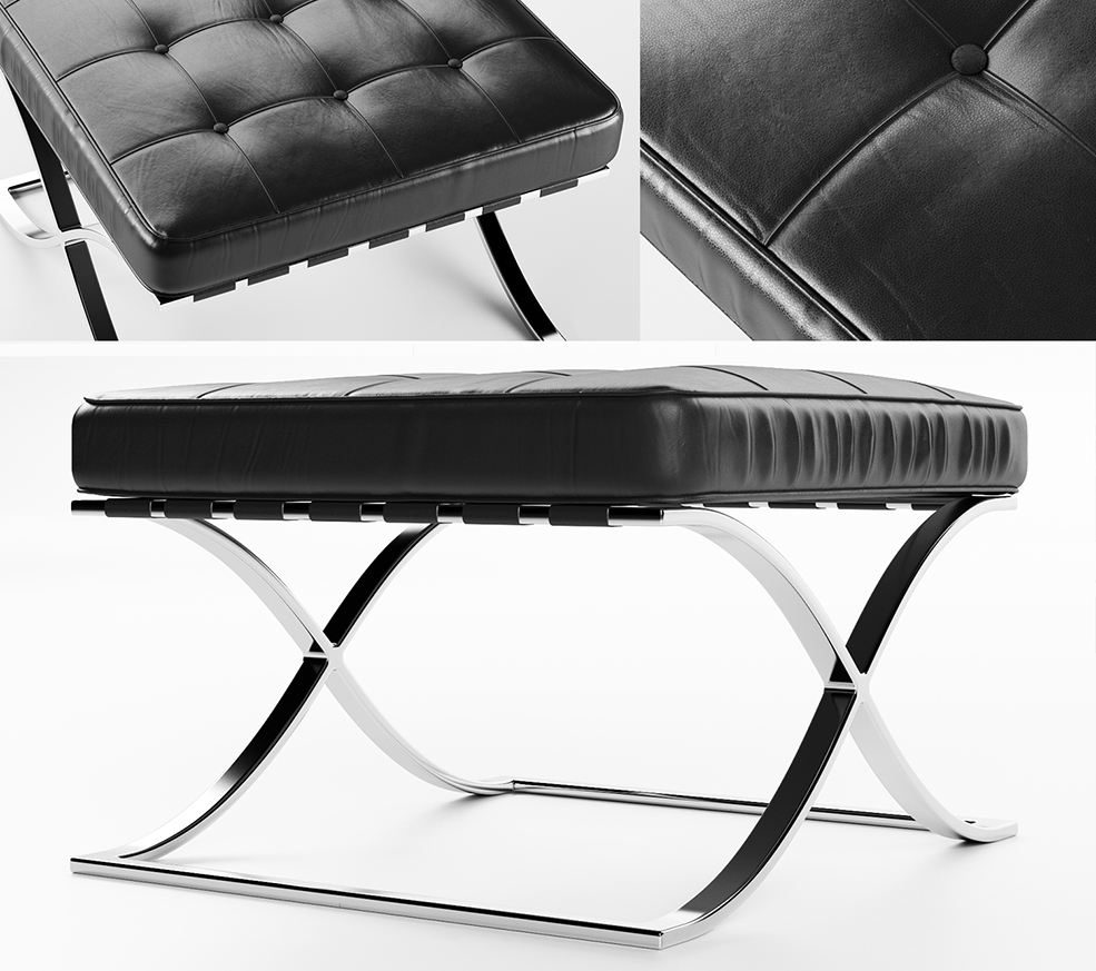 巴塞罗那凳子C4D Vray渲染模型 Barcelona Stool - C4D之家 - Barcelona_Stool_cover.jpg