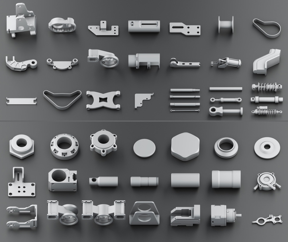 300多个硬表面机甲零部件模型 Hard Surface KitBash Vol 3 - C4D之家 - 3.jpg