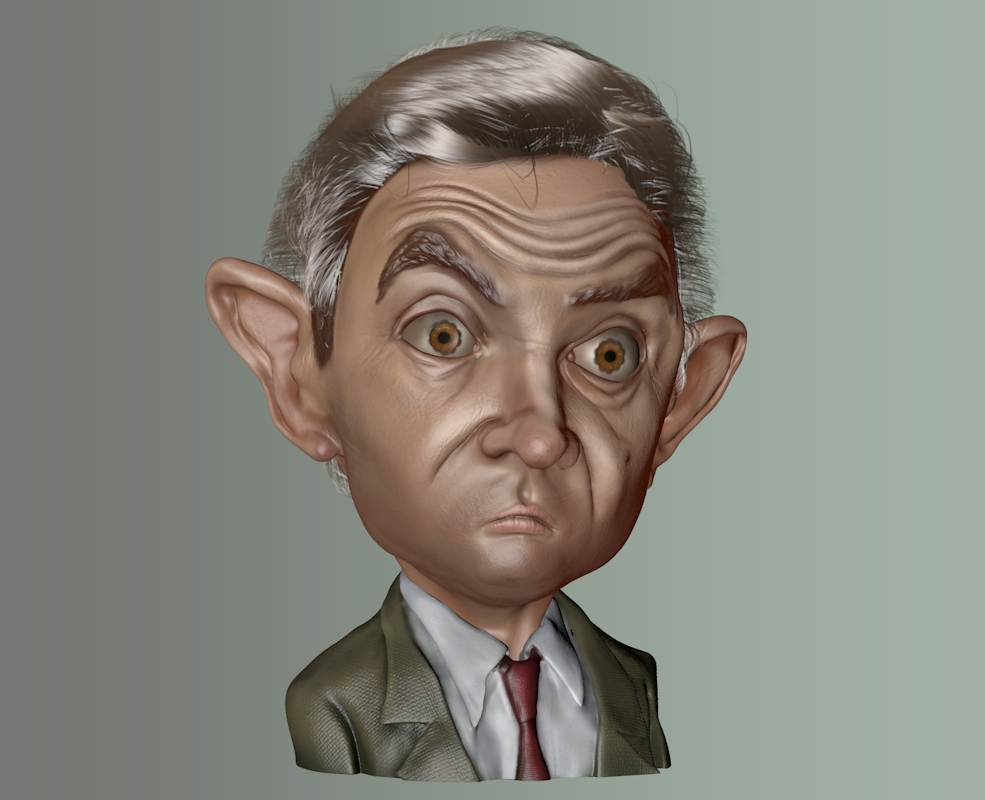 喜剧大师憨豆先生动漫形象C4D模型 Mr. Bean - C4D之家 - 02.jpg