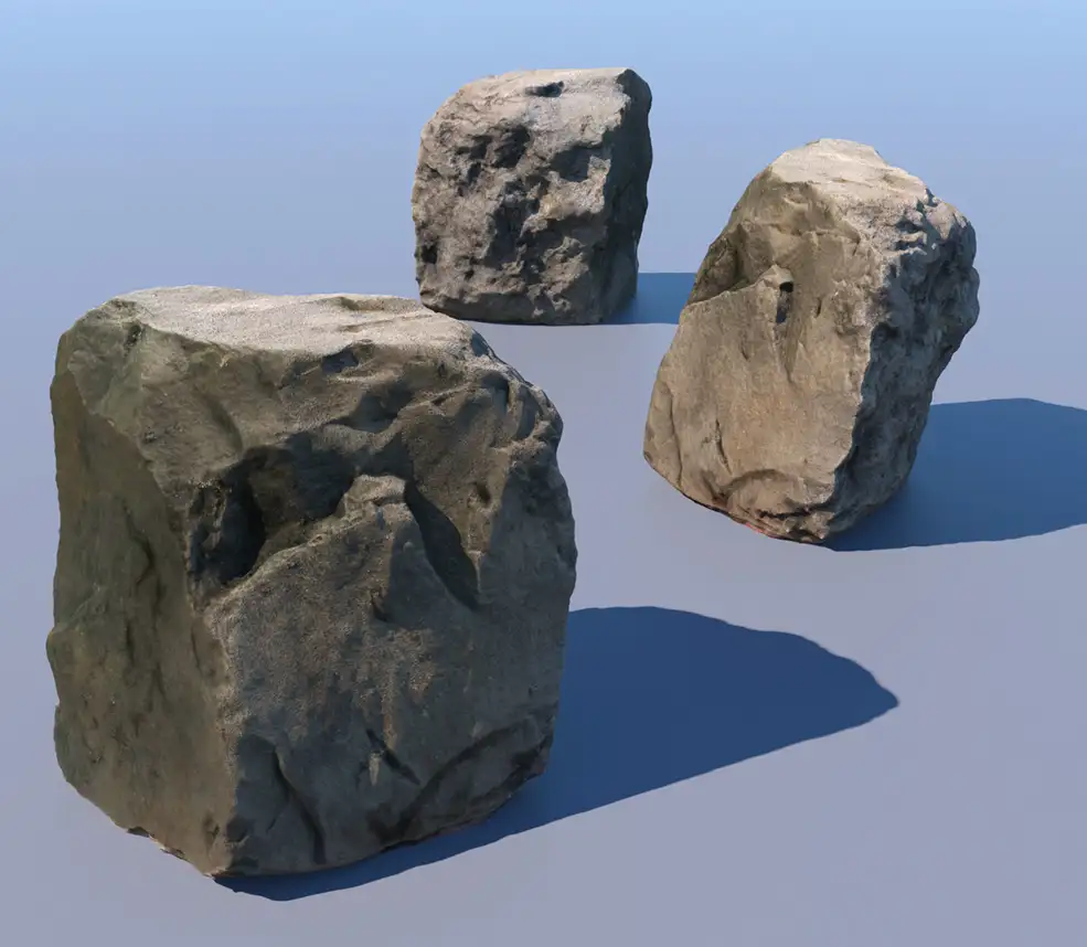 C4D Octane Render石头 石块 岩石模型 Yard Rock - C4D之家 - Yard_Rock_2.jpg