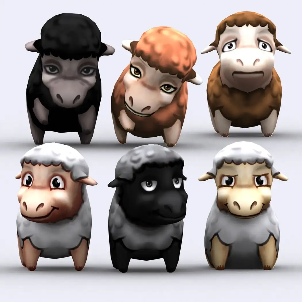 卡通低面多边形动物3D模型 Cubebrush – 3DRT – Chibii animals - C4D之家 - big_f7433243bf.jpg