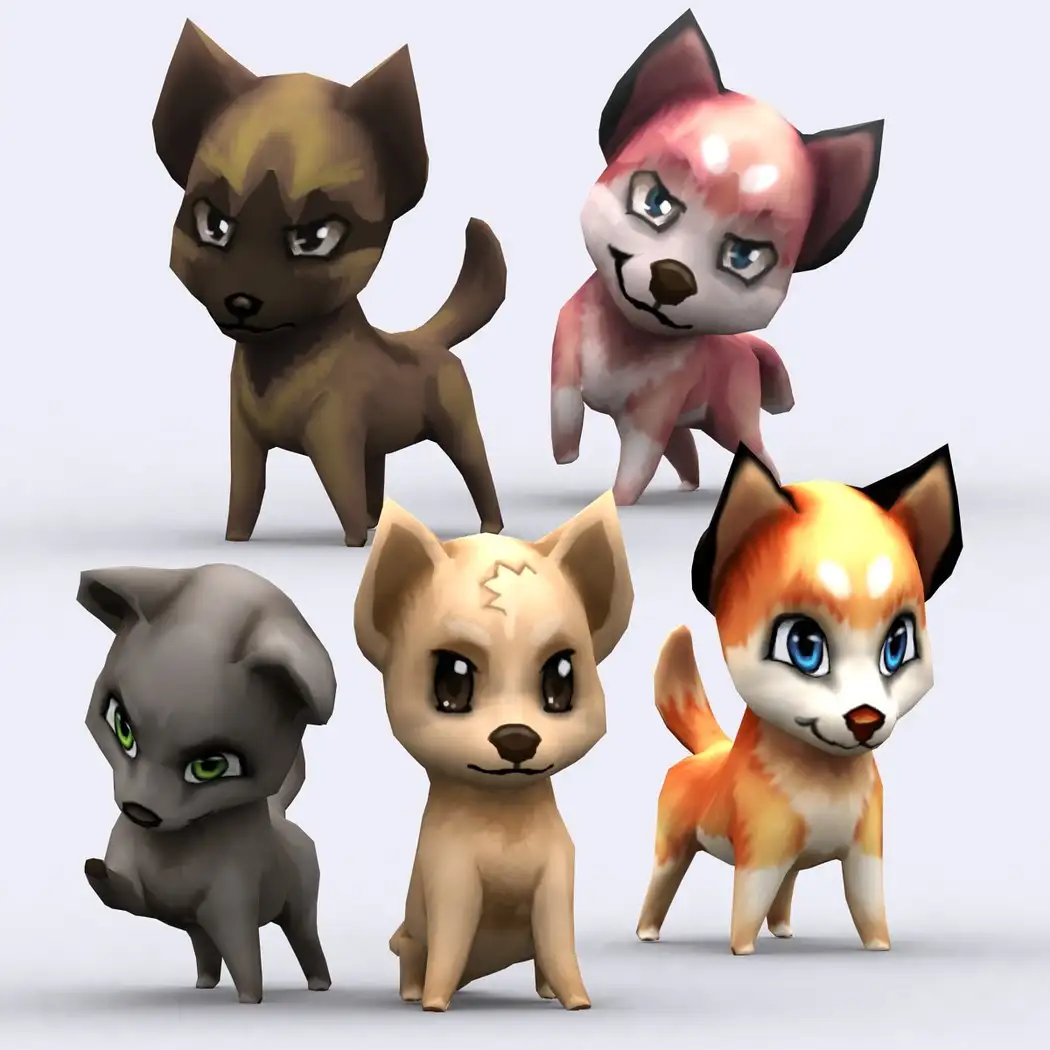 卡通低面多边形动物3D模型 Cubebrush – 3DRT – Chibii animals - C4D之家 - big_ba16f954b3.jpg