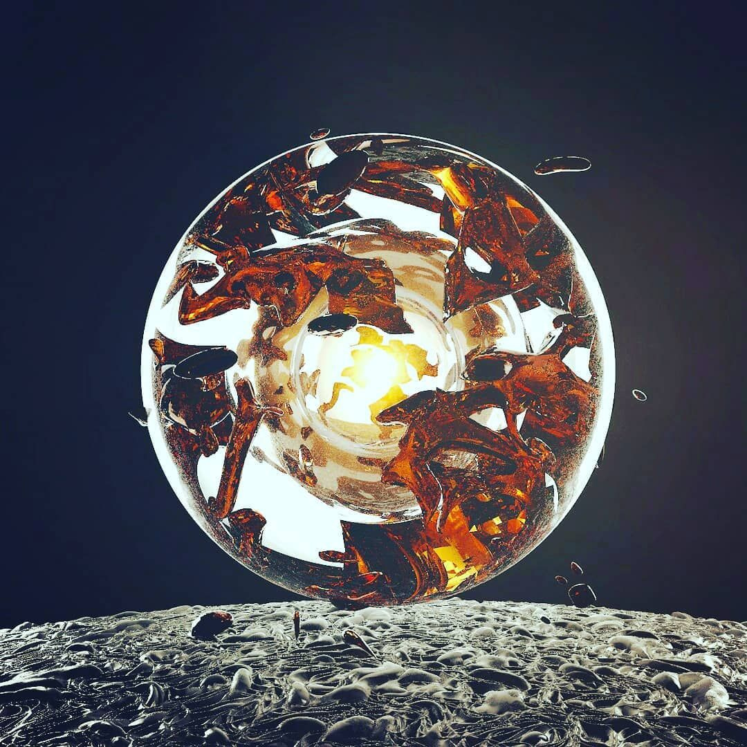 C4D透明圆球创意工程 STEM