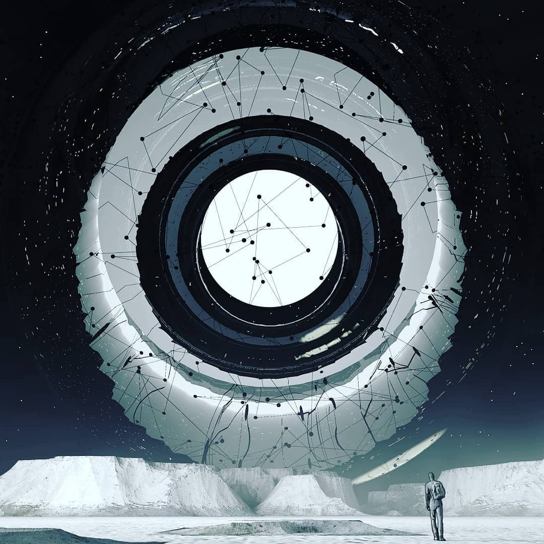 C4D外星球太空连线发光圆球创意工程 CLIPSCAPE