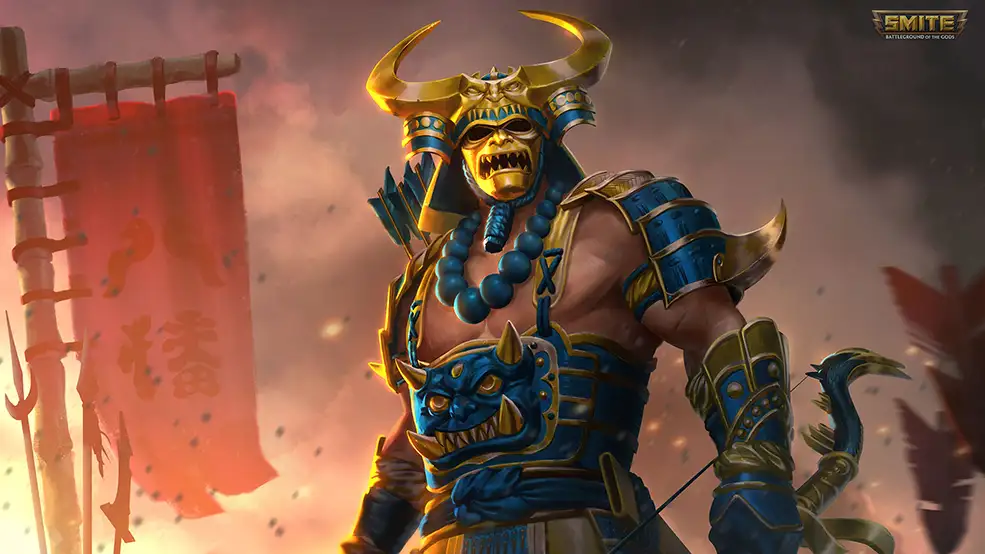 130套C4D竞技游戏《神之浩劫(Smite)》角色模型合集 - C4D之家 - GoldHachiman-1920x1080.jpg