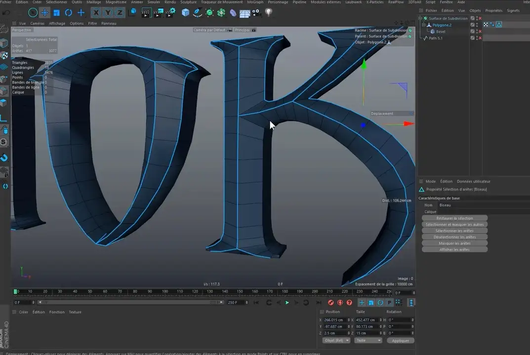 C4D电影标题3D立体文字制作教程