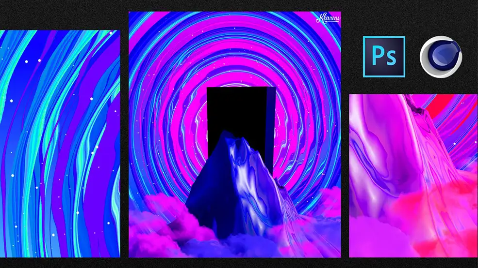 C4D+PS制作艺术海报教程 Create a Vivid Iridescent Artwork Using C4D and Photoshop - C4D之家 - original.jpg