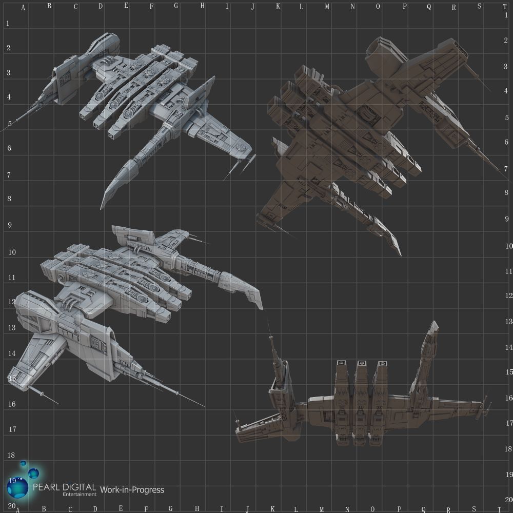 茶隼级重型导弹护卫舰 - C4D之家 - 参考图