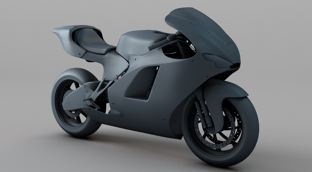 杜卡迪摩托车C4D模型 Ducati Desmosedici RR