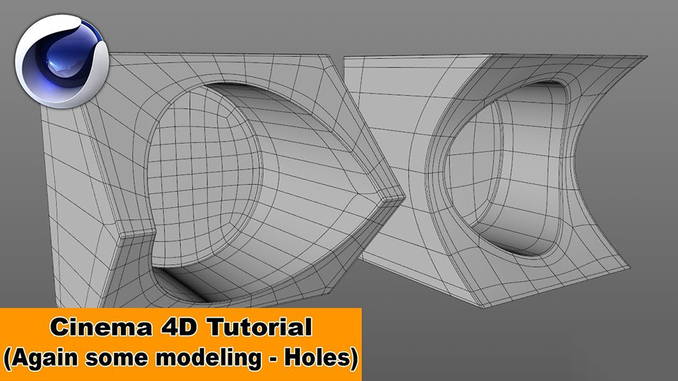 C4D圆洞建模布线教程 Again a little modeling - Holes (Cinema 4D Tutorial)