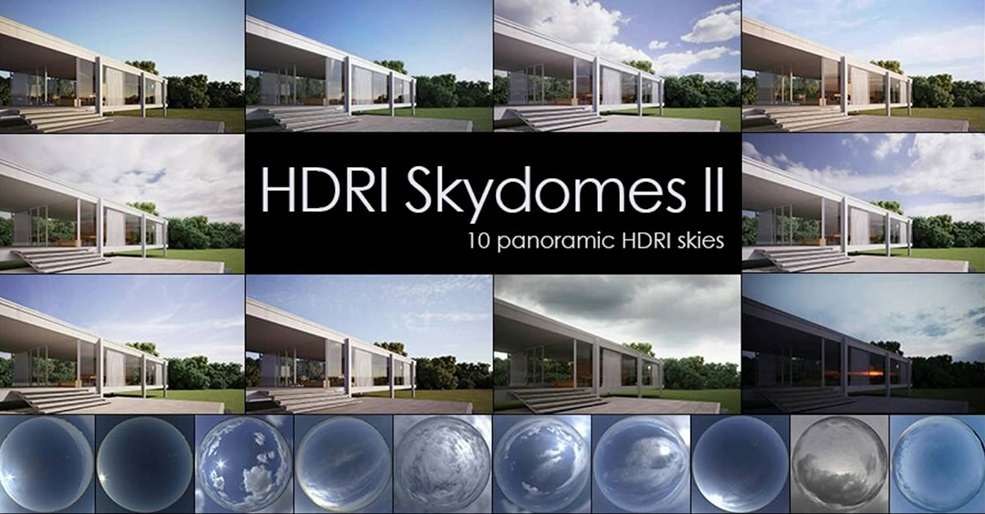 高动态天空HDR全景图 VIZPARK HDRI Skydome Vol. 1＋2