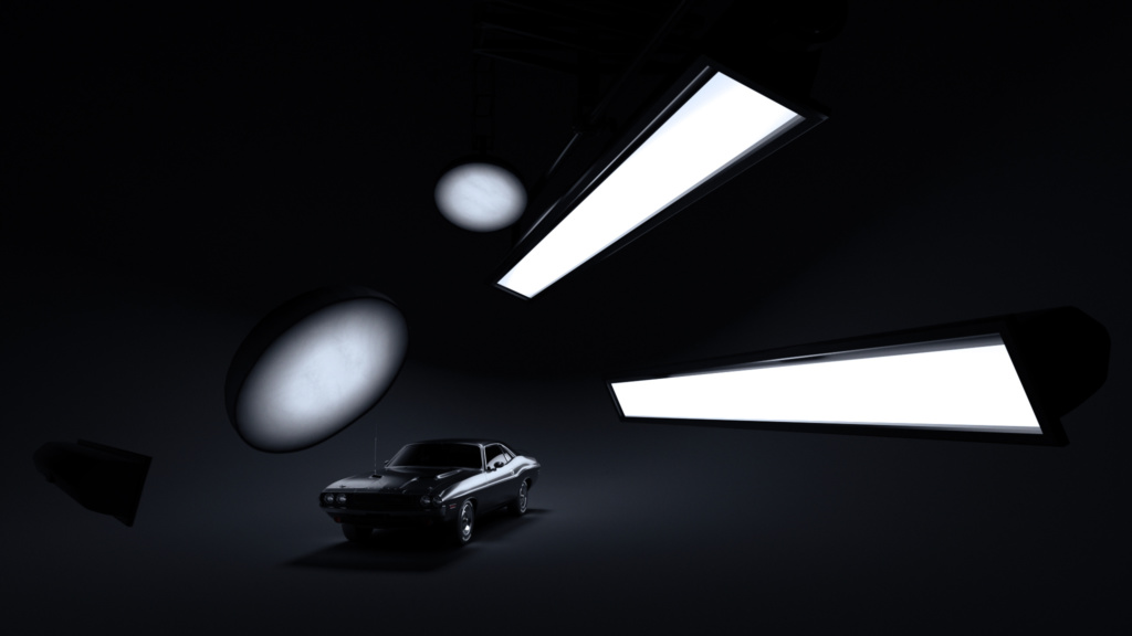 灰猩猩C4D灯光预设十大新功能介绍教程Greyscalegorilla Light Kit Pro 3 - C4D之家 - Dodge-Challenger-Light-Setup-v2-1-1024x576.jpg
