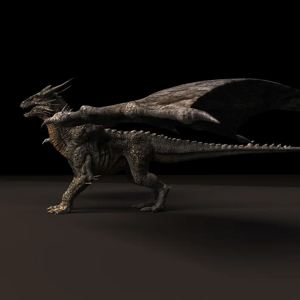 石龙3D模型 Cubebrush – Stone Dragon Maya Rig - C4D之家 - big_0178aad185.jpg