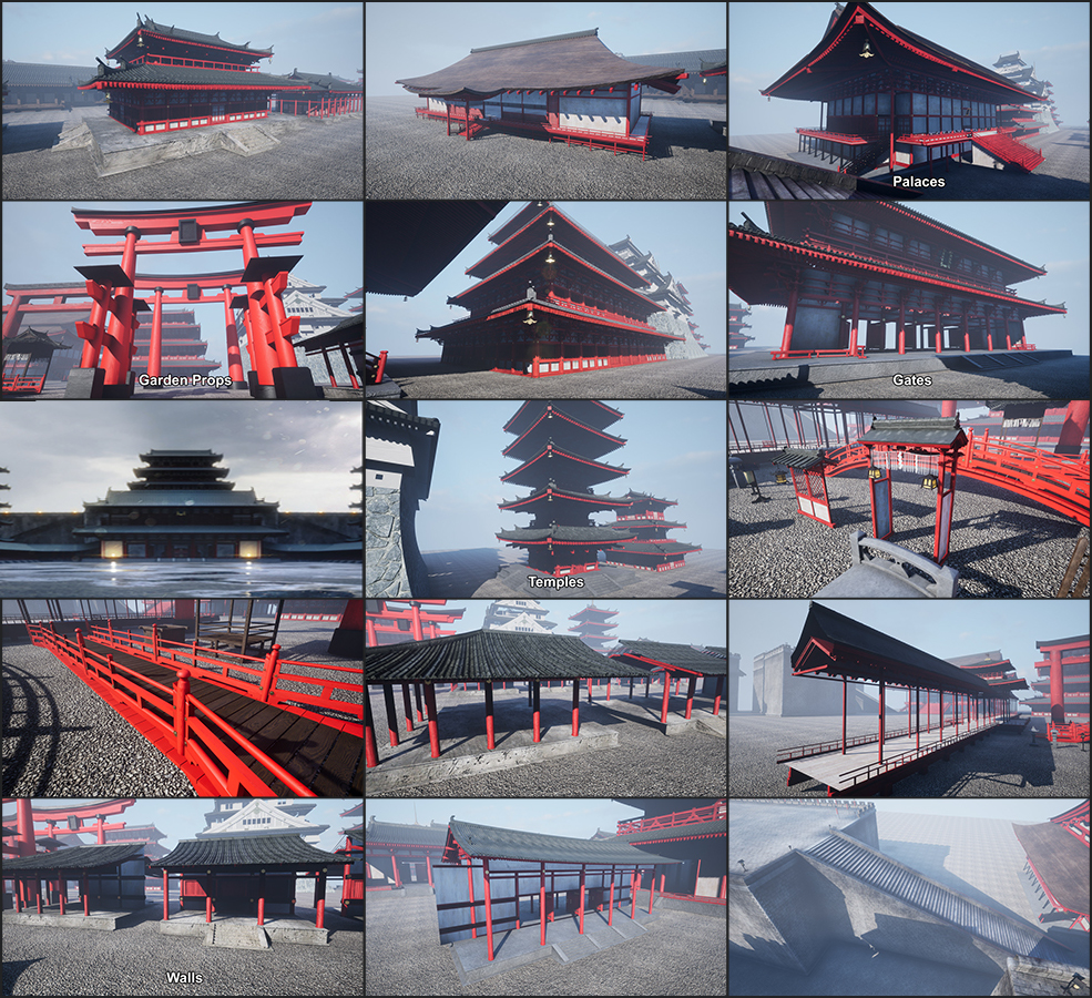 日式风格建筑3D模型 Cubebrush – Japanese Architecture Pack - C4D之家 - 未命名-2.jpg