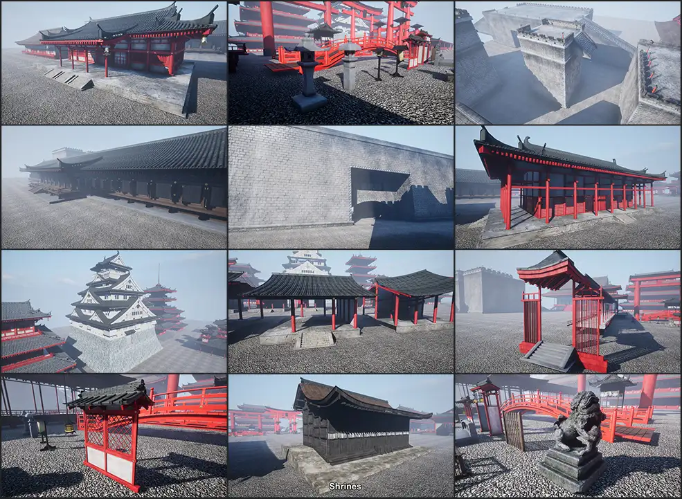 日式风格建筑3D模型 Cubebrush – Japanese Architecture Pack - C4D之家 - 未命名-3.jpg