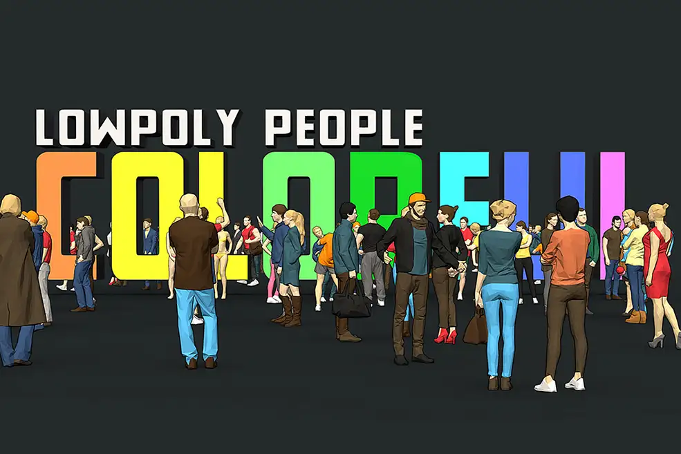 167个低多边形人物3D模型Cubebrush – Lowpoly People Colorful - C4D之家 - big_414cef6145.jpg