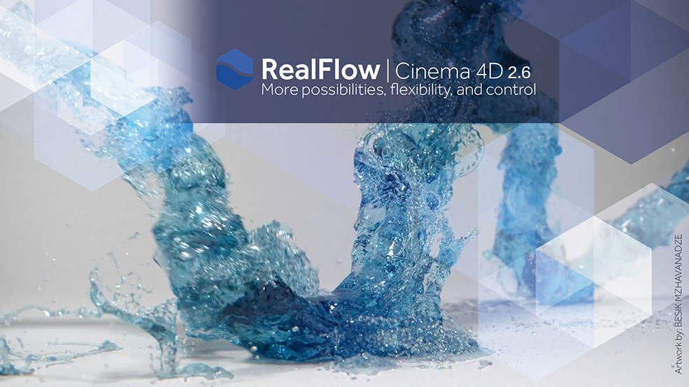 C4D流体动力学模拟插件汉化版 NextLimit RealFlow C4D 2.6.4.0092 R17-R19-R20