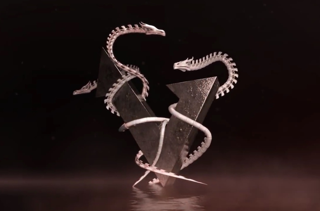 C4D+AE神龙缠绕LOGO动画工程