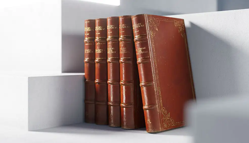 复古英文书籍 旧英文书C4D模型 Book