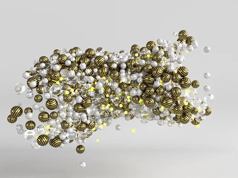 C4D ProRender+Corona圆球汇聚动画工程