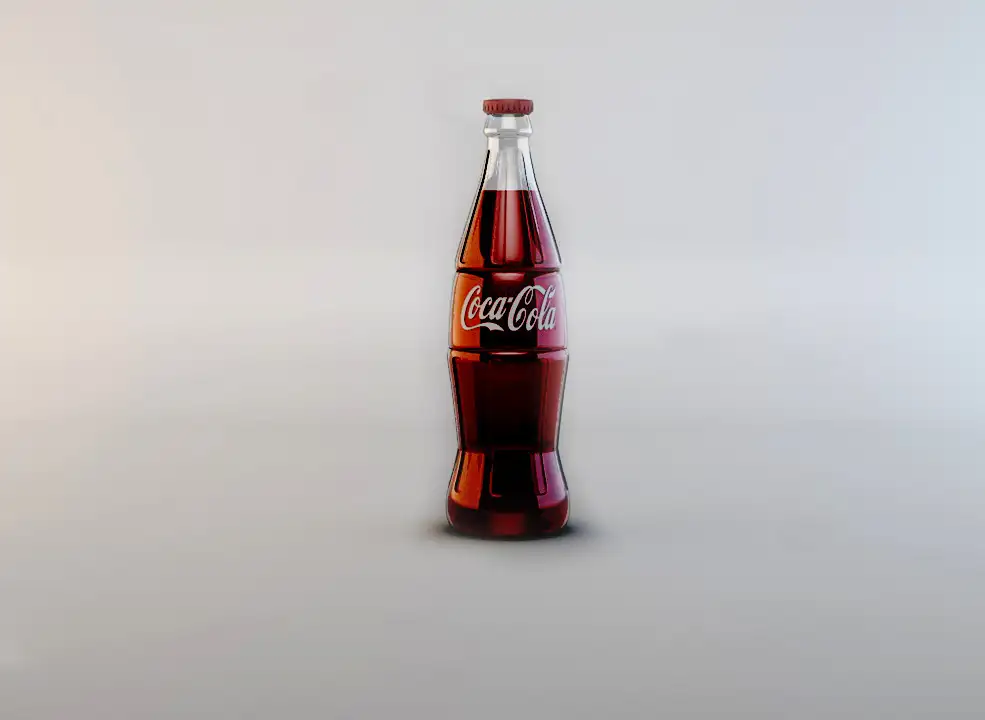 瓶装可口可乐C4D模型 CocaCola