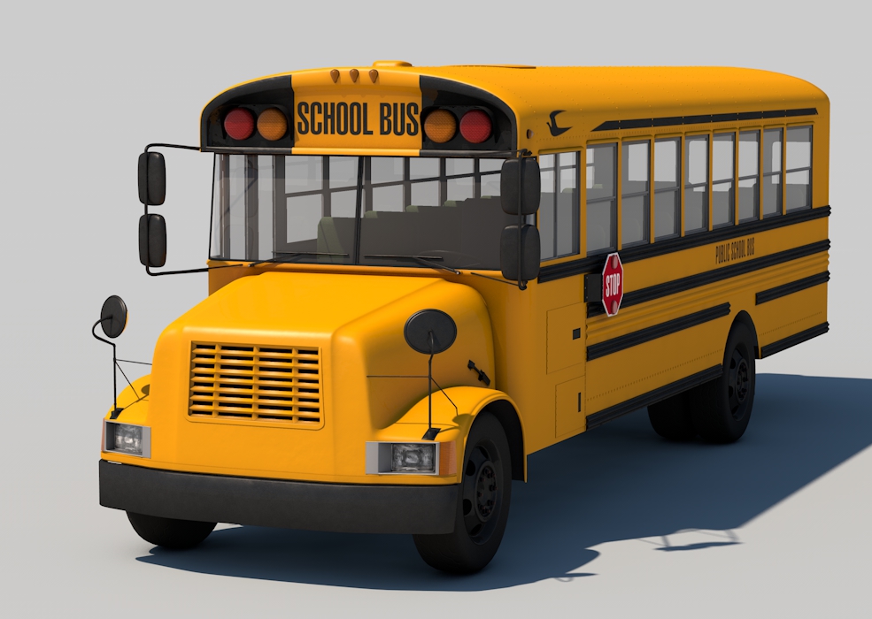 校车C4D模型 Cinema 4D 3D Model School Bus - C4D之家 - School_Bus.jpg