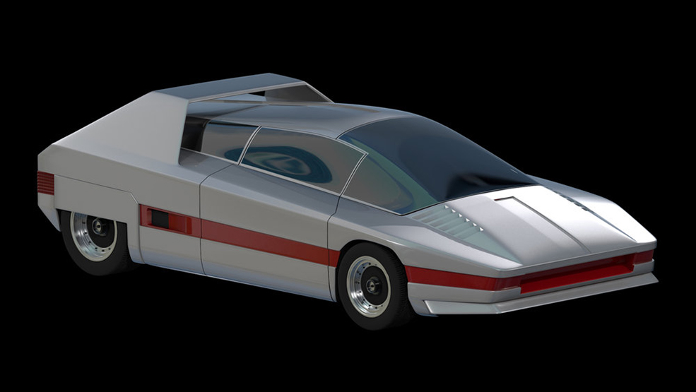 阿尔法罗密欧(Alfa Romeo)概念跑车C4D模型 Alfa Romeo Navajo Concept