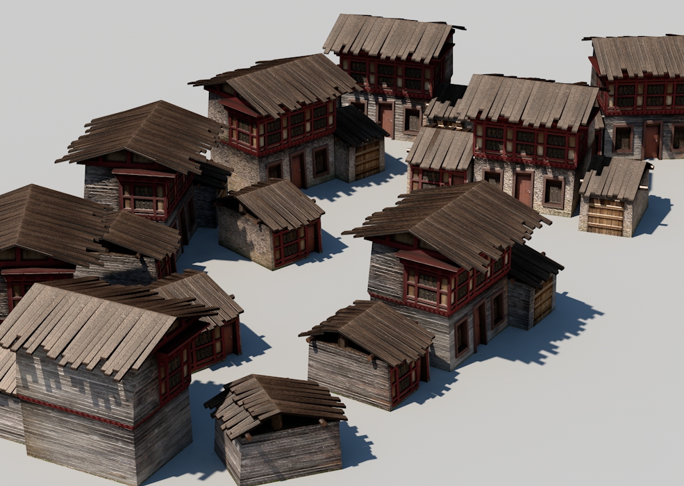 C4D低面游戏古建模型 中式房子模型 Bretwalda Games - C4D之家 - BretwaldaGames.jpg