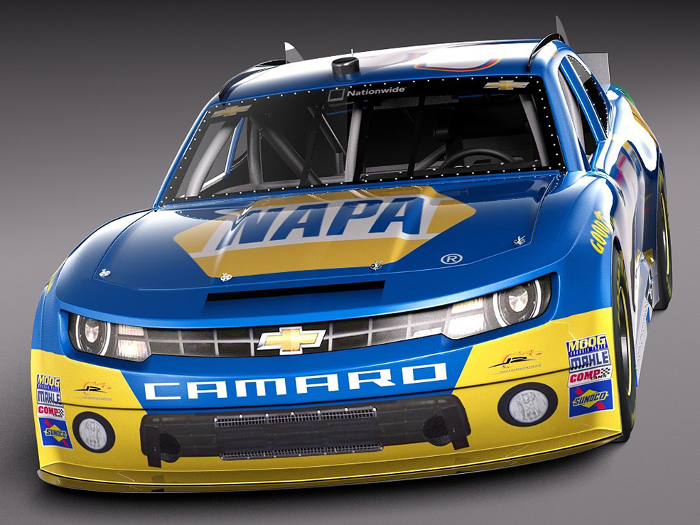 雪佛兰科迈罗赛carC4D模型 Chevrolet Camaro Nascar NAPA 2014 - C4D之家 - 27397.jpg