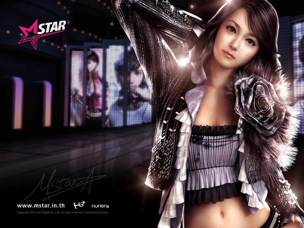 32个C4D真人写实舞蹈网游《星世界(NurienMstar)》游戏模型合集