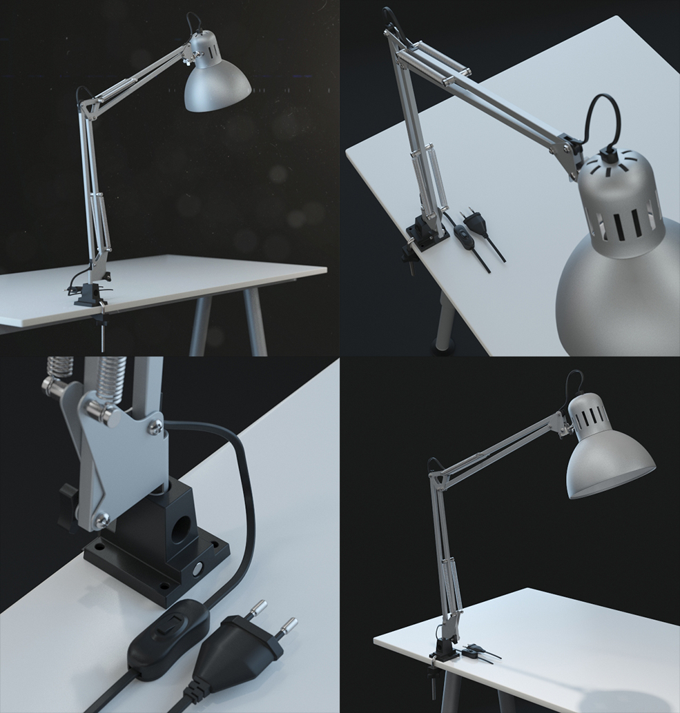 台灯C4D模型 IKEA Table Lamp - C4D之家 - ITL_01.jpg