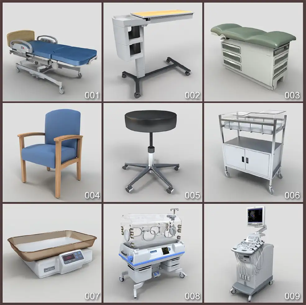 25个医疗器械C4D模型合集 DigitalXModels - 3D Model Collection VOLUME 18