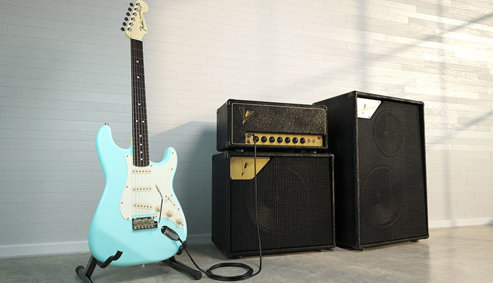 电吉他 音箱C4D模型 Guitar Set