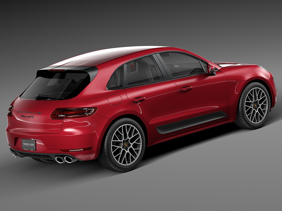 红色保时捷Macan C4D模型 Porsche Macan GTS 2017 - C4D之家 - 38253.jpg