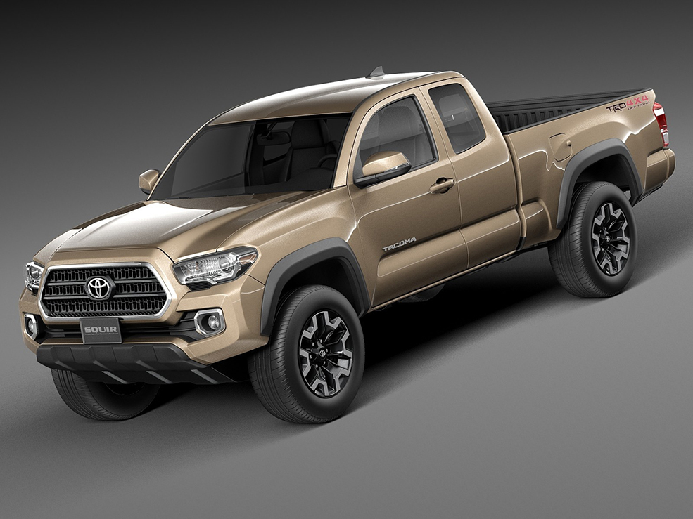 丰田越野皮卡车C4D模型 Toyota Tacoma TRD Off-Road 2016 - C4D之家 - 35201_4.jpg