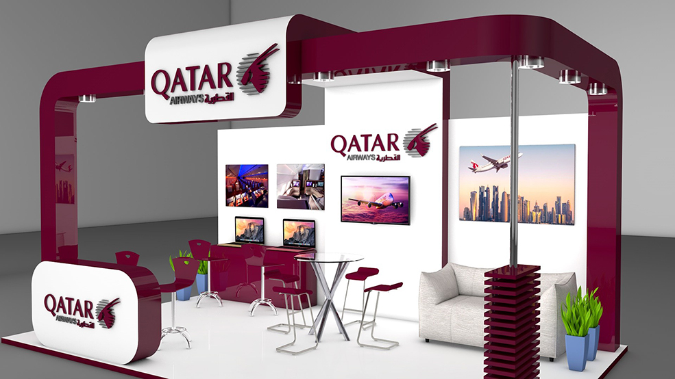 航空公司展台C4D模型 Qatar Airways Exhibition Stand - C4D之家 - icon-1.jpg