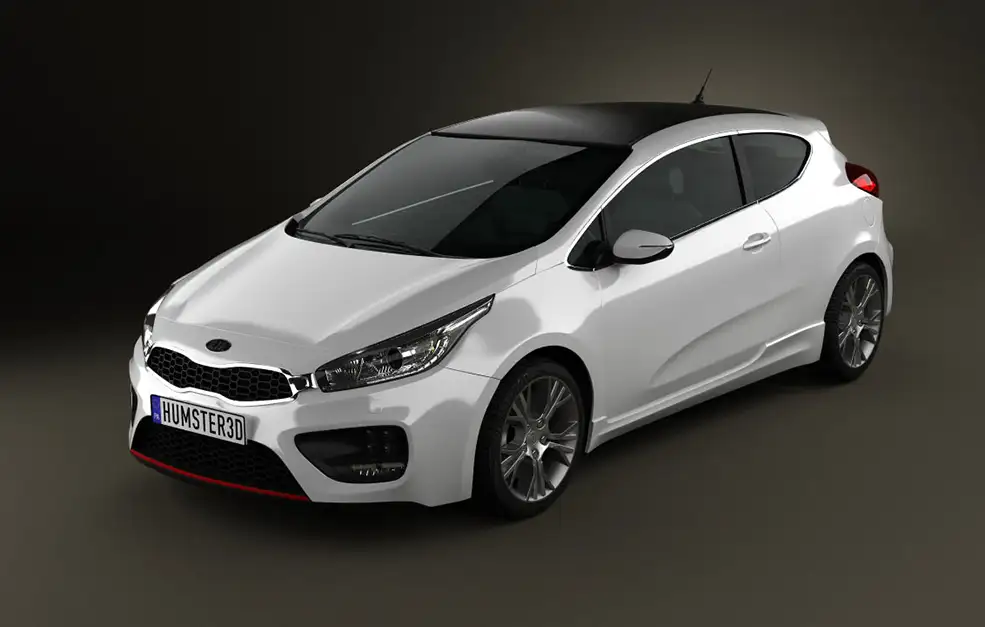 全新起亚Ceed GT轿车C4D模型 Kia Pro Ceed GT 2014 3D Model