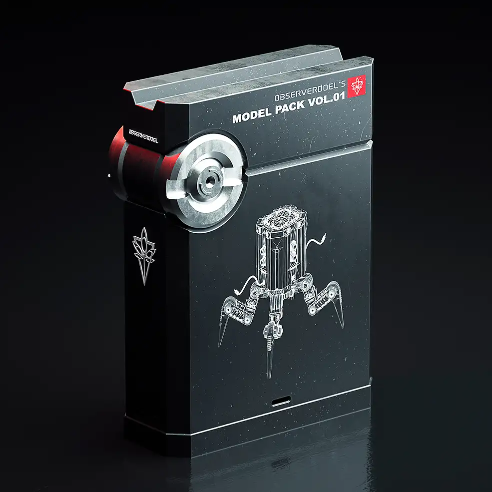9个科技数码产品模型合集 Observerdoel Model Pack 01 - C4D之家 - Observerdoel-Model-Pack-01-Cover.jpg