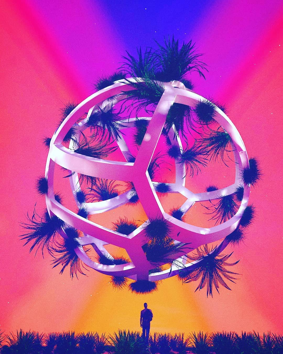 C4D科幻镂空圆球创意工程 HOLLOW HORIZON