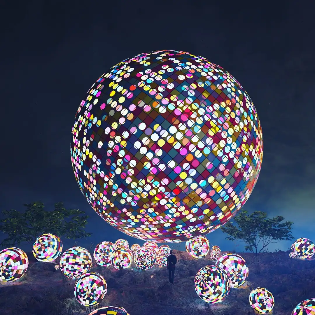 C4D黄昏的迪斯科彩灯动画工程 DISCO DUSK