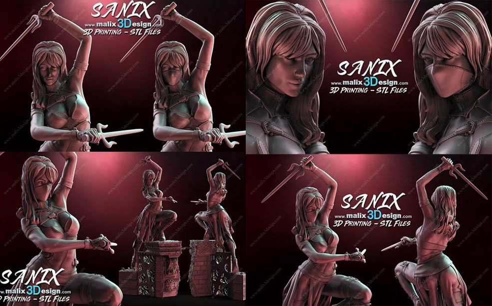 女杀手3D打印模型 Cubebrush – ELEKTRA – Model for 3D Printing - C4D之家 - Cubebrush-ELEKTRA-Model-for-3D-Printing.jpg